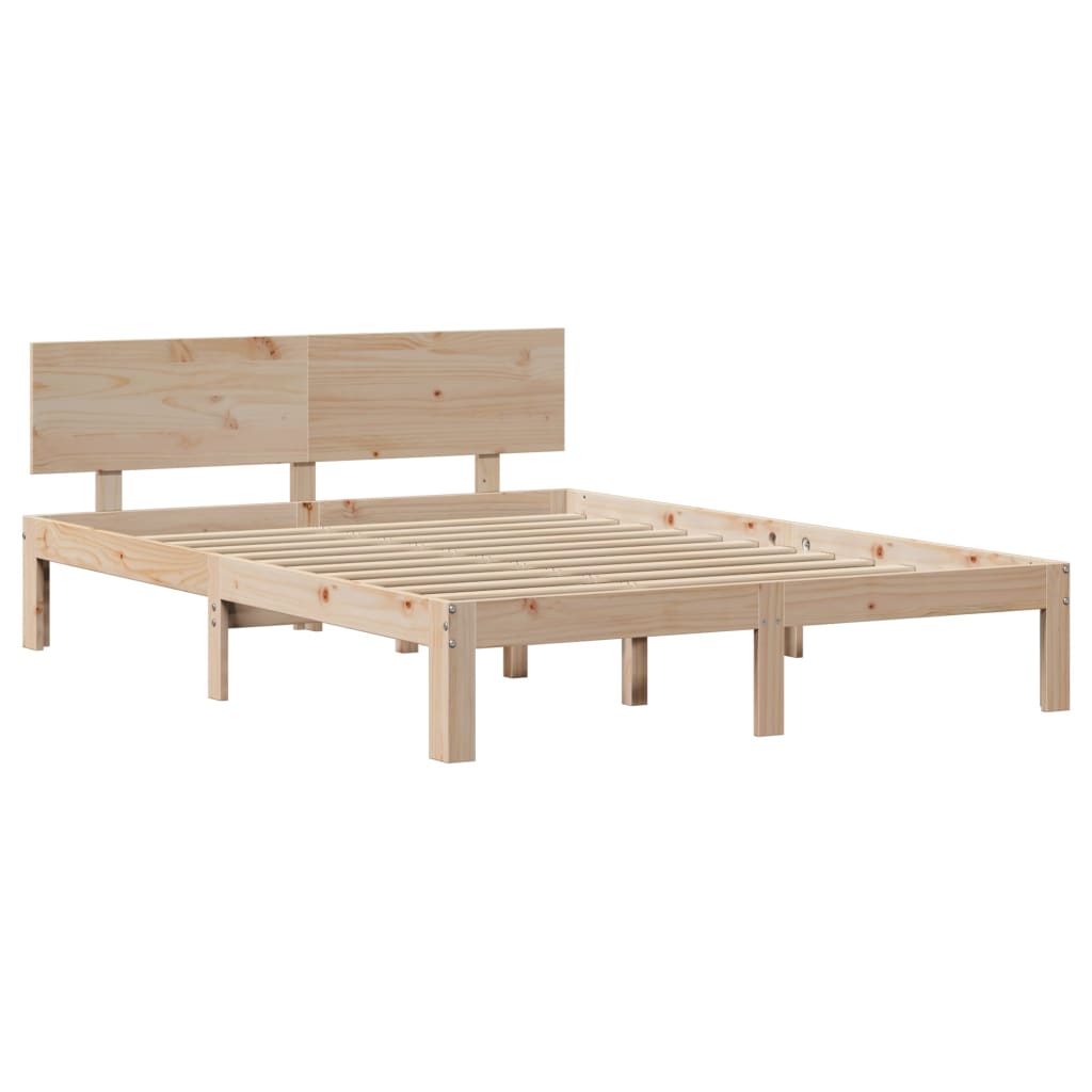 Sengeramme Med Hodegavl 160X200 Cm Heltre Furu