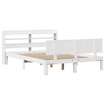 Sengeramme Med Hodegavl Hvit 160X200 Cm Heltre Furu