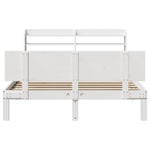 Sengeramme Med Hodegavl Hvit 160X200 Cm Heltre Furu
