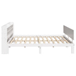 Sengeramme Med Hodegavl Hvit 200X200 Cm Heltre Furu