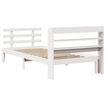 Sengeramme Med Hodegavl Hvit 100X200 Cm Heltre Furu