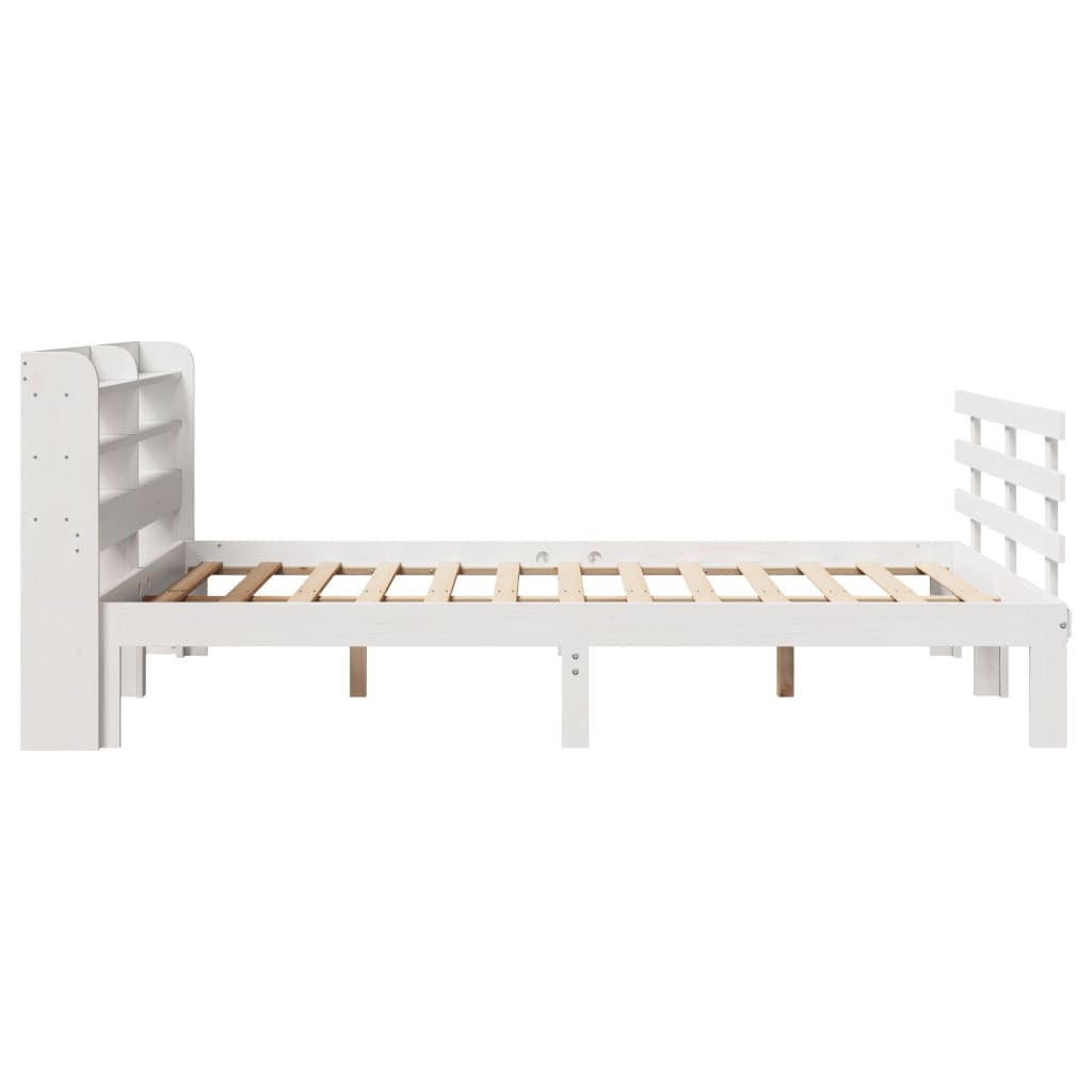 Sengeramme Med Hodegavl Hvit 160X200 Cm Heltre Furu