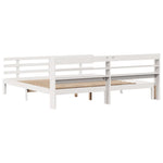 Sengeramme Med Hodegavl Hvit 180X200 Cm Heltre Furu