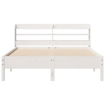 Sengeramme Uten Madrass Hvit 140X190 Cm Heltre Furu