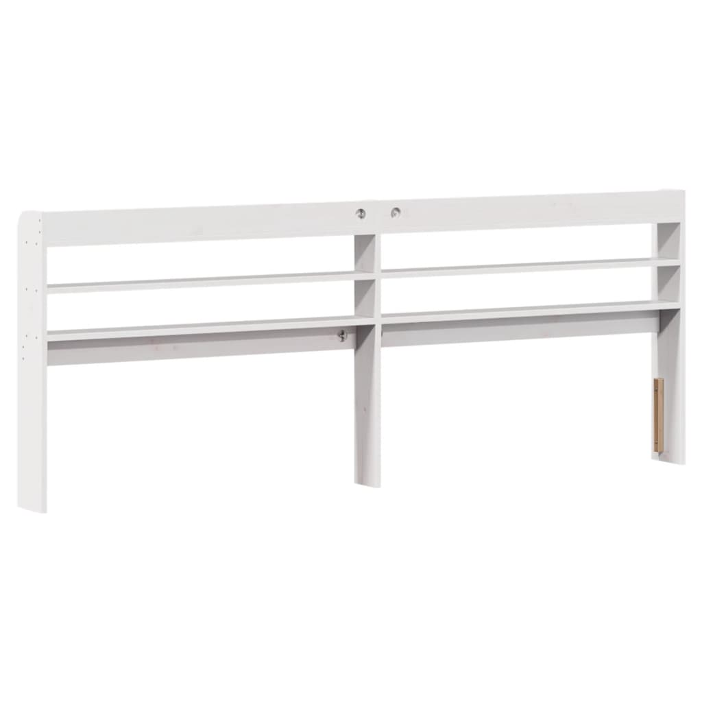 Sengeramme Med Madrass Hvit 200X200 Cm Heltre Furu