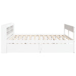Sengeramme Med Madrass Hvit 200X200 Cm Heltre Furu