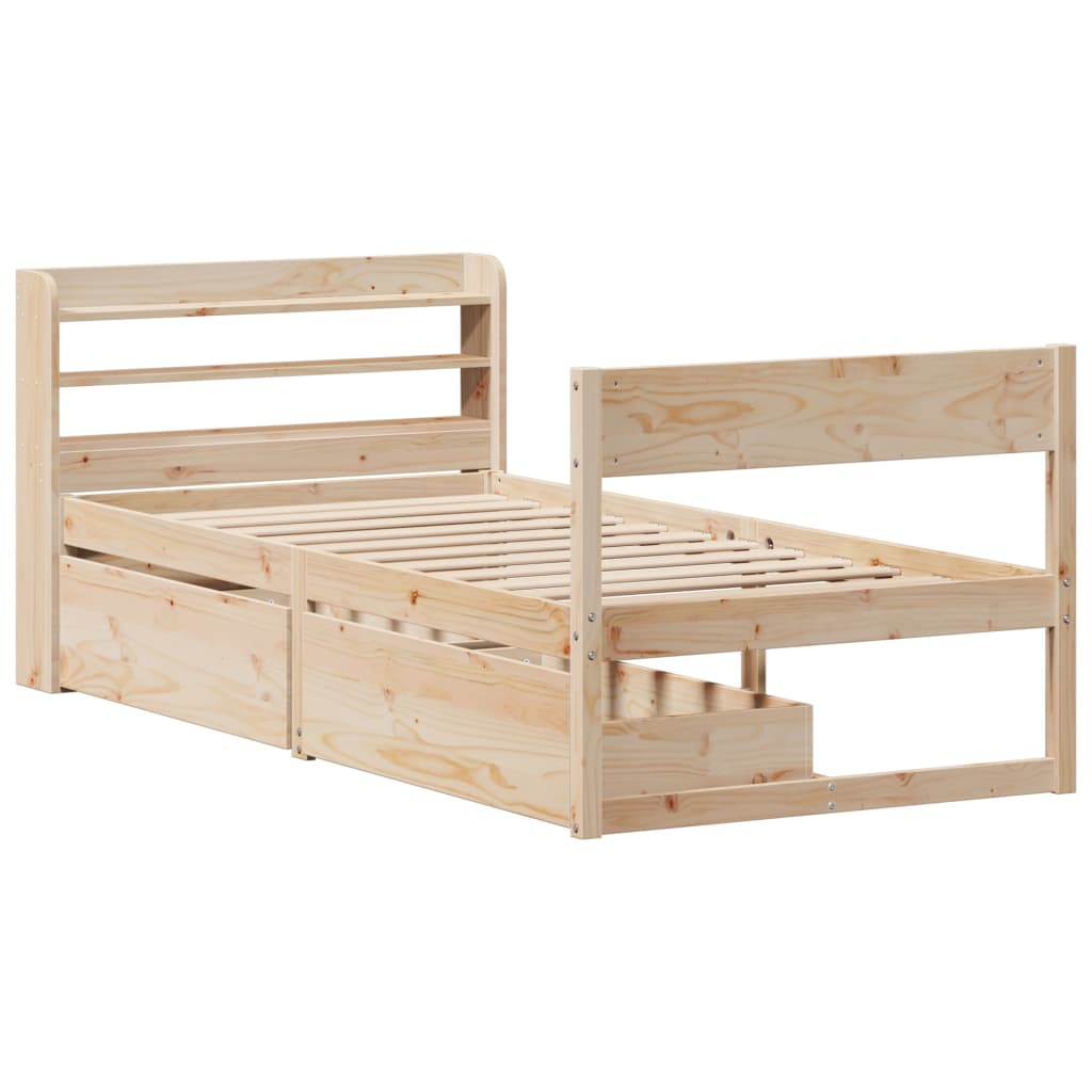 Sengeramme Uten Madrass 90X190 Cm Heltre Furu