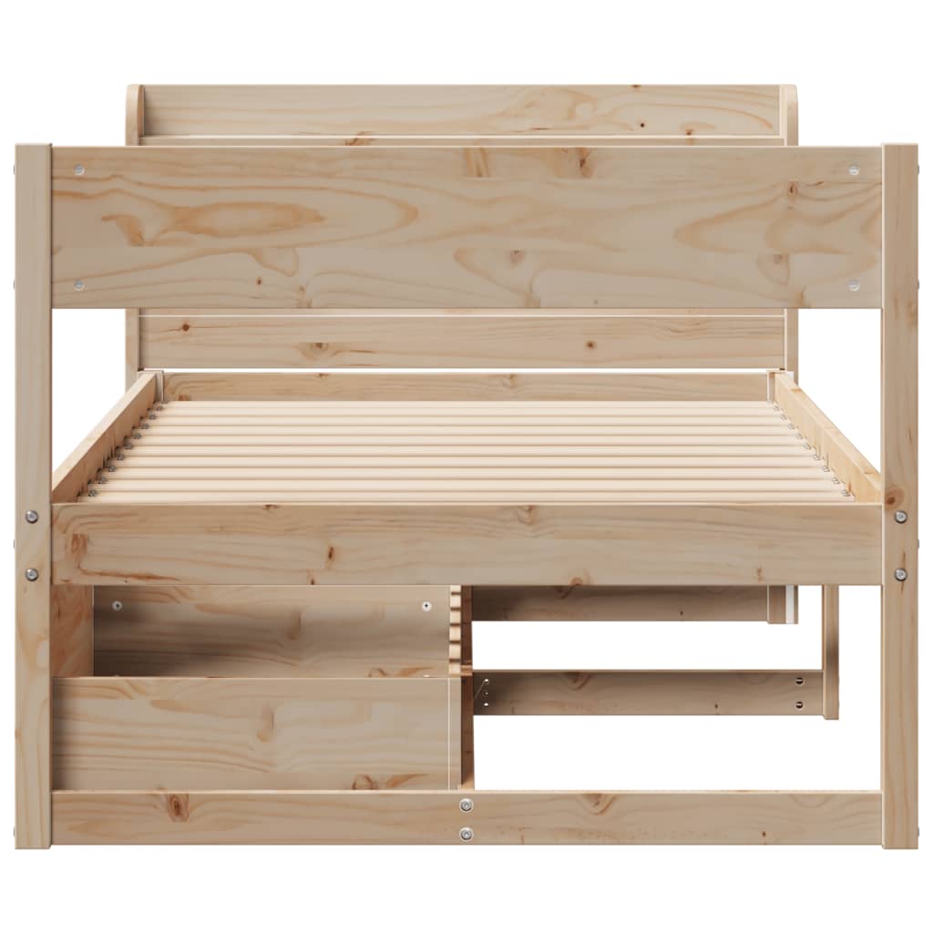 Sengeramme Uten Madrass 90X190 Cm Heltre Furu