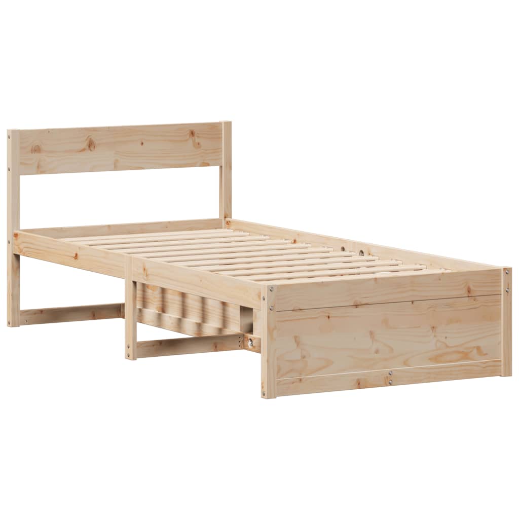 Sengeramme Uten Madrass 90X190 Cm Heltre Furu