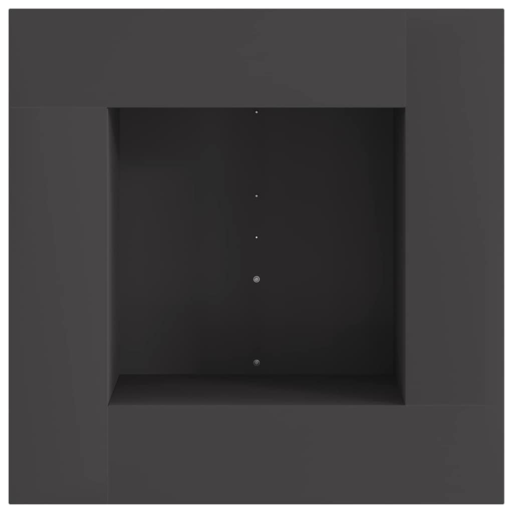 Bålplass Svart 60 X 60 X 30 Cm Stål