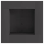 Bålplass Svart 60 X 60 X 30 Cm Stål