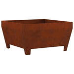 Bålplass Brun 80 X 80 X 43 Cm Cortenstål