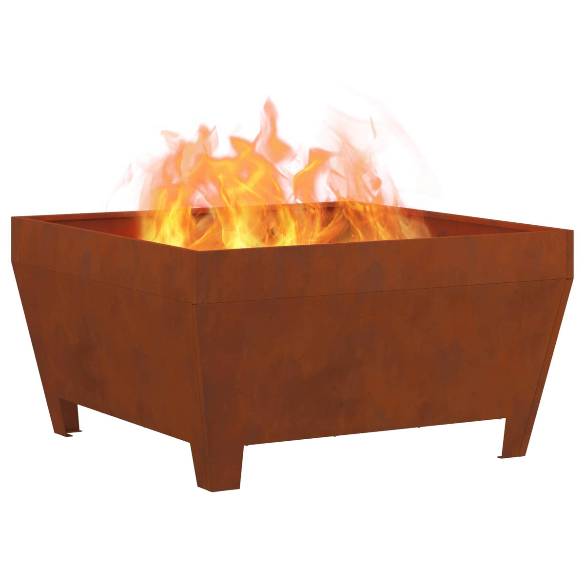 Bålplass Brun 80 X 80 X 43 Cm Cortenstål