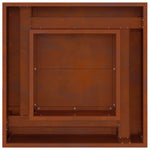 Bålplass Brun 60 X 60 X 30 Cm Cortenstål