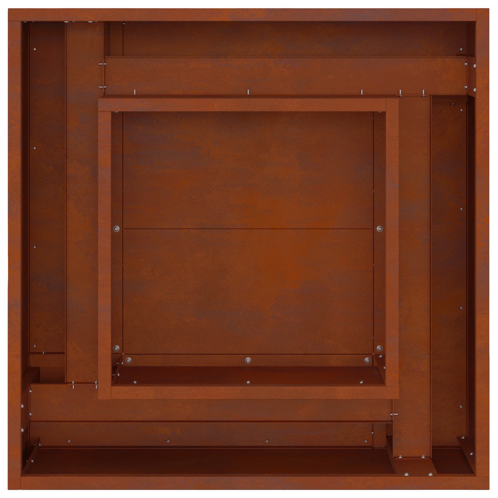 Bålplass Brun 60 X 60 X 30 Cm Cortenstål