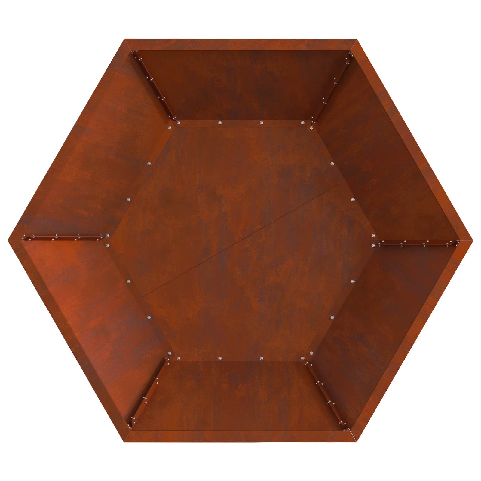 Bålplass Brun 100 X 100 X 28 Cm Cortenstål
