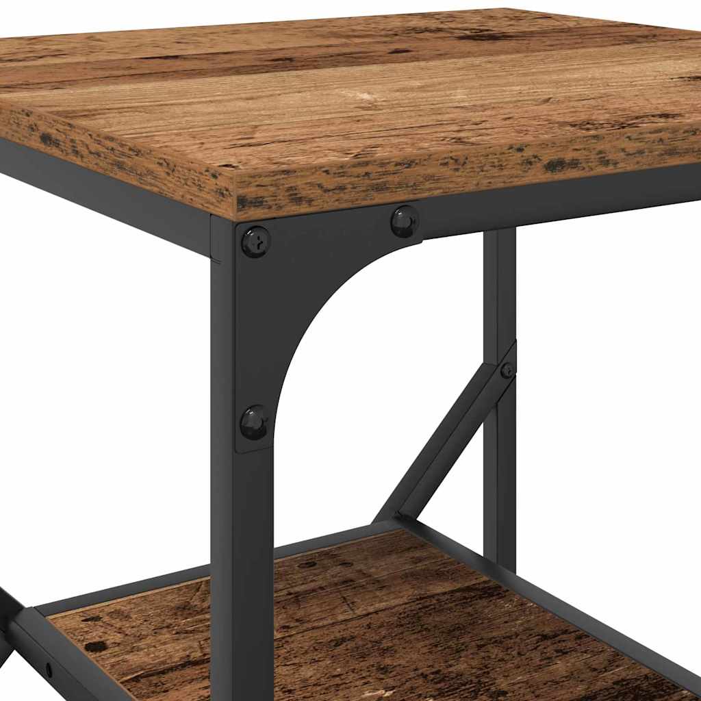 Sidetabell Gamle Tre 41 X 40 X 60 Cm Konstruksjonsvirke Og Stål