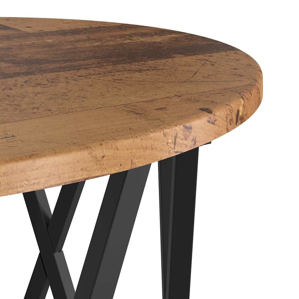 Kaffebord 2 Pcs Gamle Tre Konstruksjonsvirke Og Stål