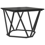 Sidebordssett 2 Pcs Svart Eik 50 X 50 X 40 Cm