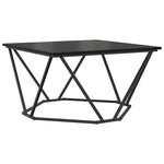 Kaffebord Svart Eik 80 X 80 X 45 Cm Konstruksjonsvirke Og Stål