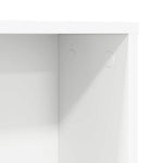 Skrivebord Med Hylle Hvit 91 X 50 X 149 Cm Konstruert Tre