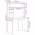 Skrivebord Artisan Eik 91 X 50 X 149 Cm Konstruert Tre