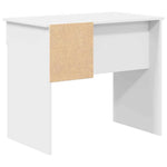 Skrivebord Med Skuff Hvit 90 X 49 X 75 Cm Konstruert Tre