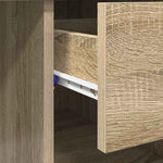 Skrivebord Med Skuff Sonoma Eik 90 X 49 X 75 Cm Konstruert Tre