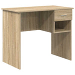 Skrivebord Med Skuff Sonoma Eik 90 X 49 X 75 Cm Konstruert Tre