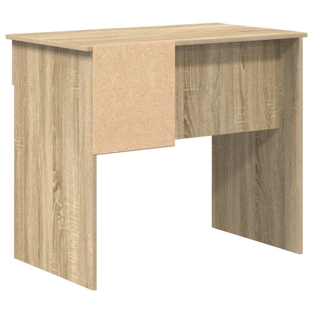 Skrivebord Med Skuff Sonoma Eik 90 X 49 X 75 Cm Konstruert Tre