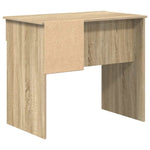 Skrivebord Med Skuff Sonoma Eik 90 X 49 X 75 Cm Konstruert Tre