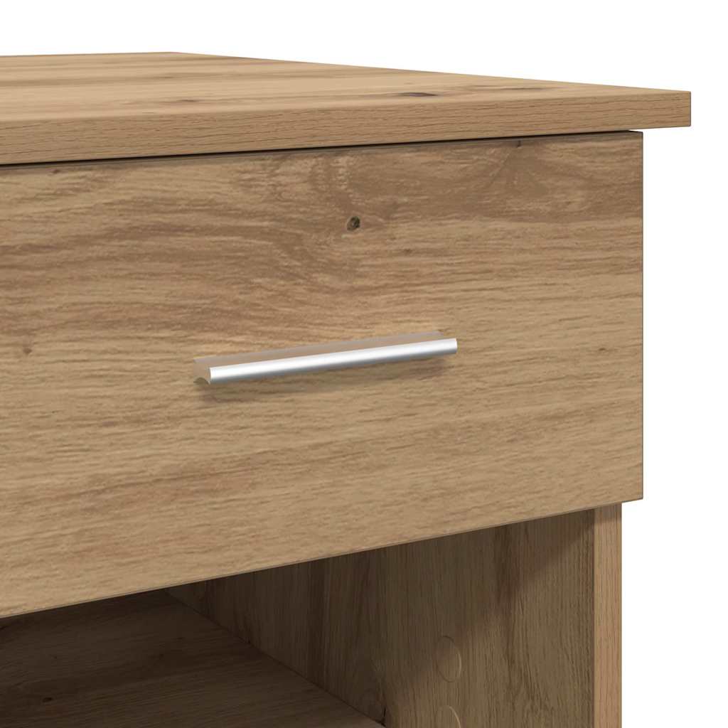 Skrivebord Med Skuff Artisan Eik 90 X 49 X 75 Cm Konstruert Tre