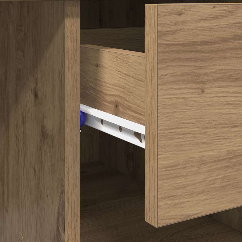 Skrivebord Med Skuff Artisan Eik 90 X 49 X 75 Cm Konstruert Tre