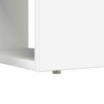 Skrivebord Med Hylle Hvit 113 X 54 X 120 Cm Konstruert Tre