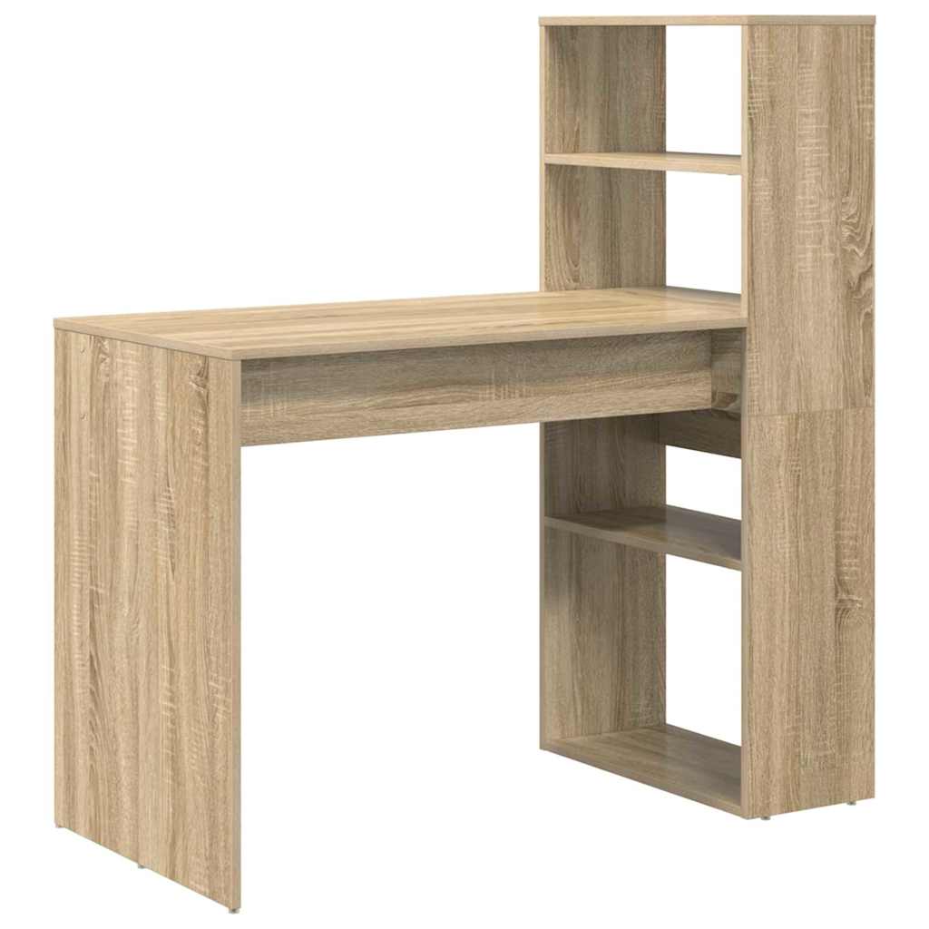 Skrivebord Sonoma Eik 113 X 54 X 120 Cm Konstruert Tre