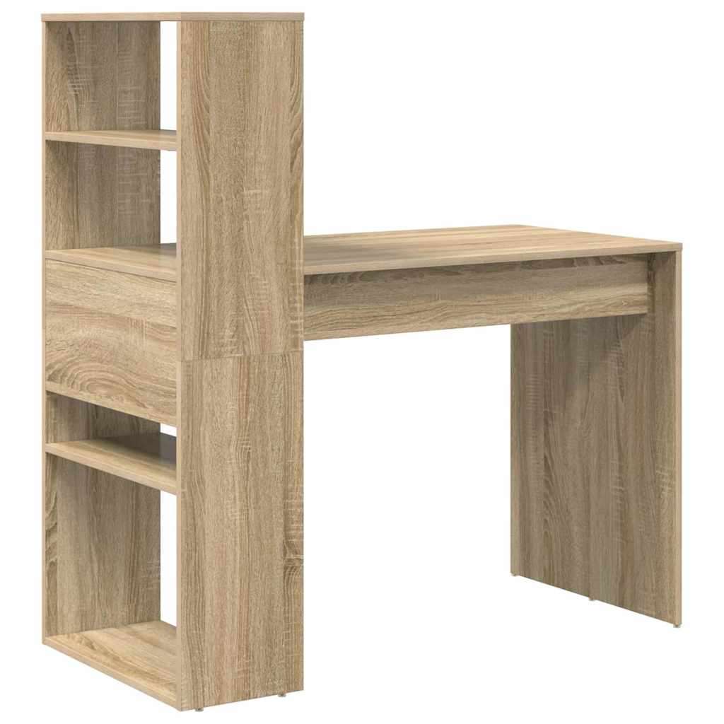 Skrivebord Sonoma Eik 113 X 54 X 120 Cm Konstruert Tre