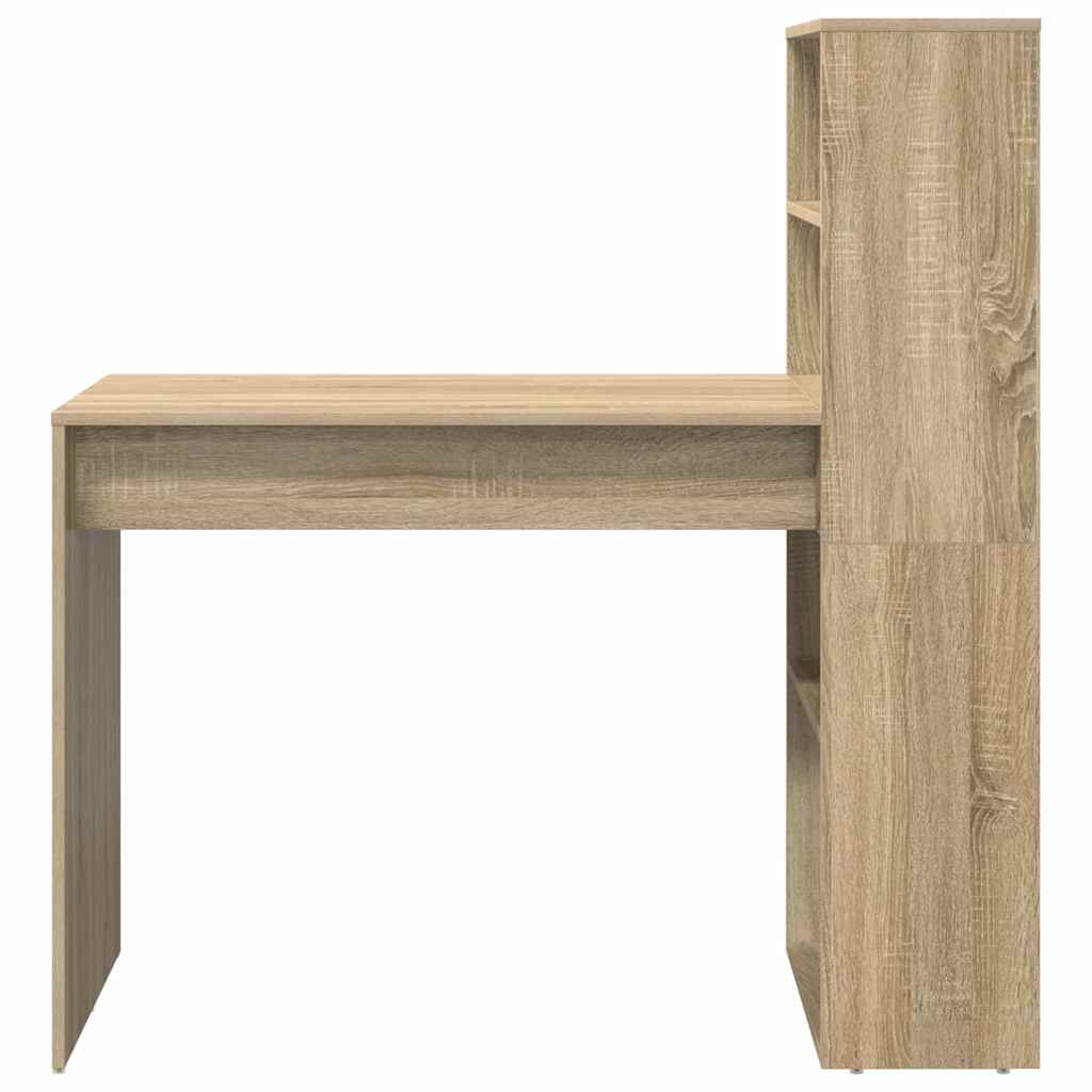 Skrivebord Sonoma Eik 113 X 54 X 120 Cm Konstruert Tre