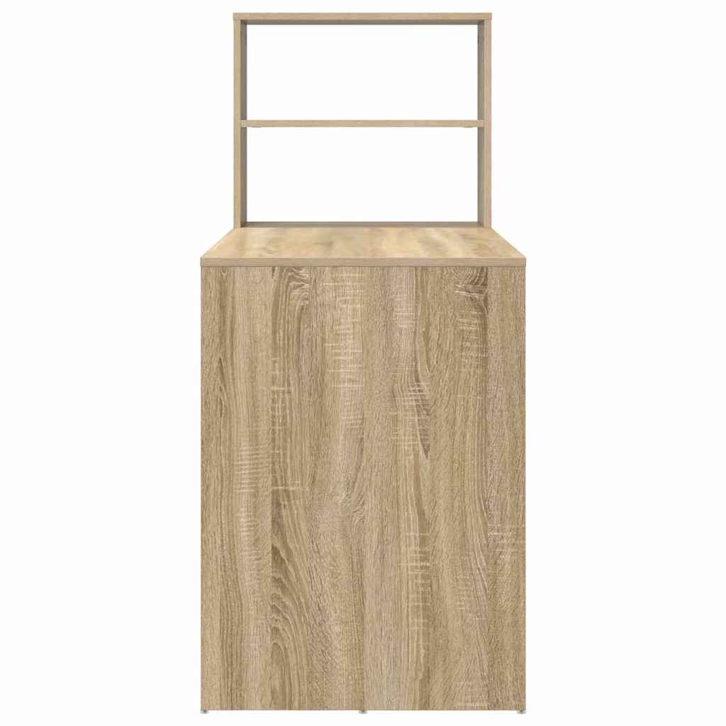Skrivebord Sonoma Eik 113 X 54 X 120 Cm Konstruert Tre