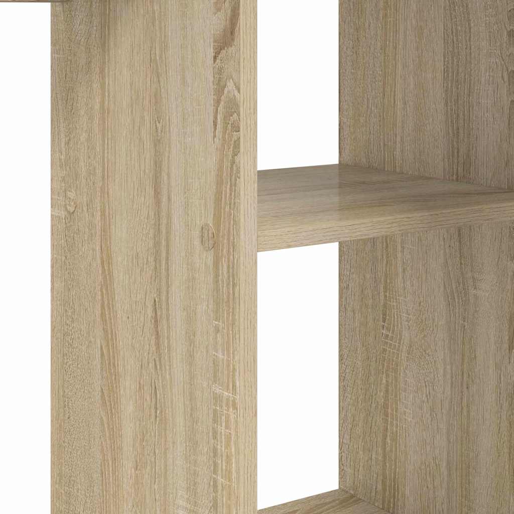 Skrivebord Sonoma Eik 142 X 102 X 73 Cm Konstruert Tre