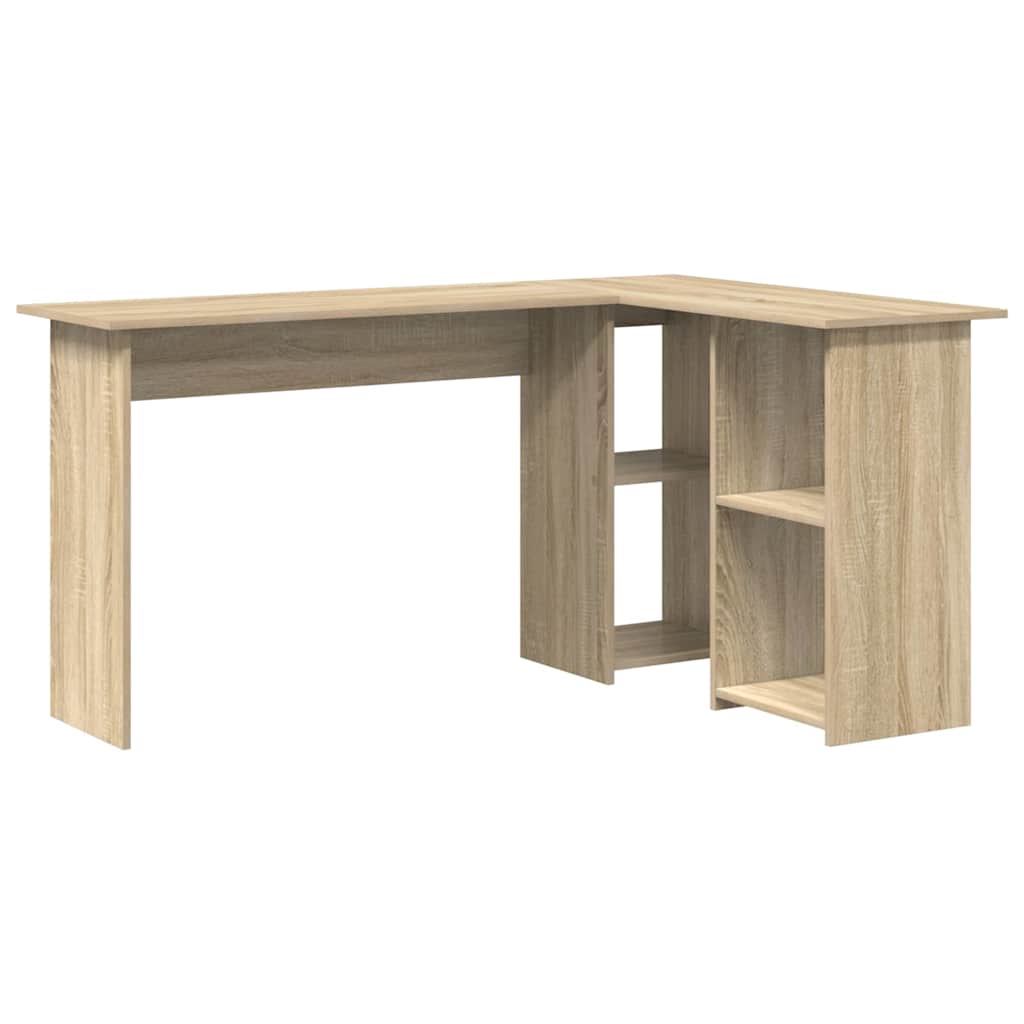 Skrivebord Sonoma Eik 142 X 102 X 73 Cm Konstruert Tre
