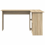 Skrivebord Sonoma Eik 142 X 102 X 73 Cm Konstruert Tre