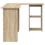 Skrivebord Sonoma Eik 142 X 102 X 73 Cm Konstruert Tre