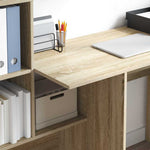Skrivebord Sonoma Eik 131,5 X 50 X 106,5 Cm Konstruert Tre