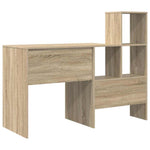 Skrivebord Sonoma Eik 131,5 X 50 X 106,5 Cm Konstruert Tre