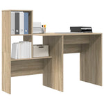 Skrivebord Sonoma Eik 131,5 X 50 X 106,5 Cm Konstruert Tre