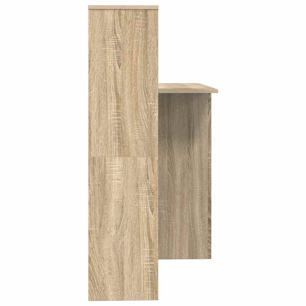 Skrivebord Sonoma Eik 131,5 X 50 X 106,5 Cm Konstruert Tre