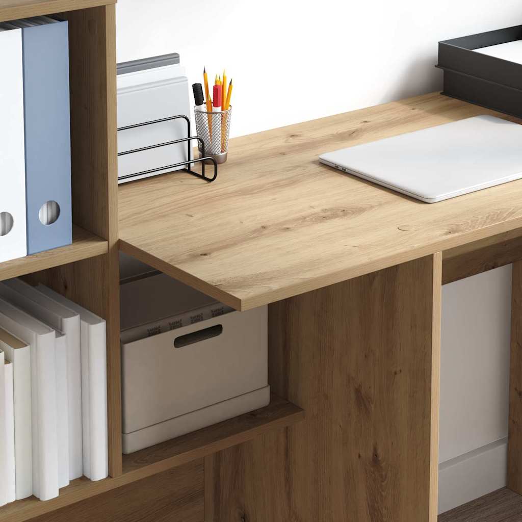 Skrivebord Artisan Eik 131,5 X 50 X 106,5 Cm Konstruert Tre
