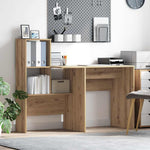 Skrivebord Artisan Eik 131,5 X 50 X 106,5 Cm Konstruert Tre