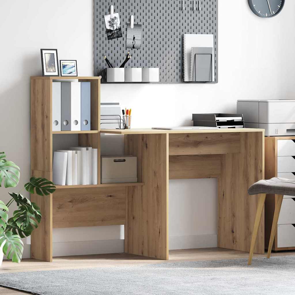 Skrivebord Artisan Eik 131,5 X 50 X 106,5 Cm Konstruert Tre