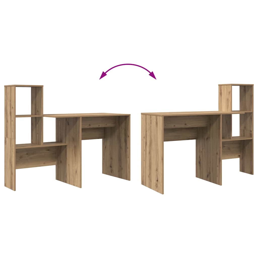 Skrivebord Artisan Eik 131,5 X 50 X 106,5 Cm Konstruert Tre